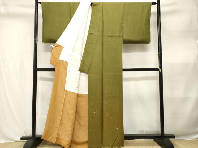 平和屋着物■色留訪問着 刺繍 大庄霰文 正絹 逸品 CABL3821ev