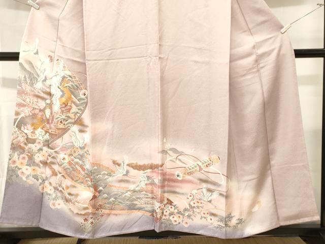 平和屋着物■豪華色留袖 蒔絵風家飛鶴文 暈し染め 正絹 逸品 CABL3826ev