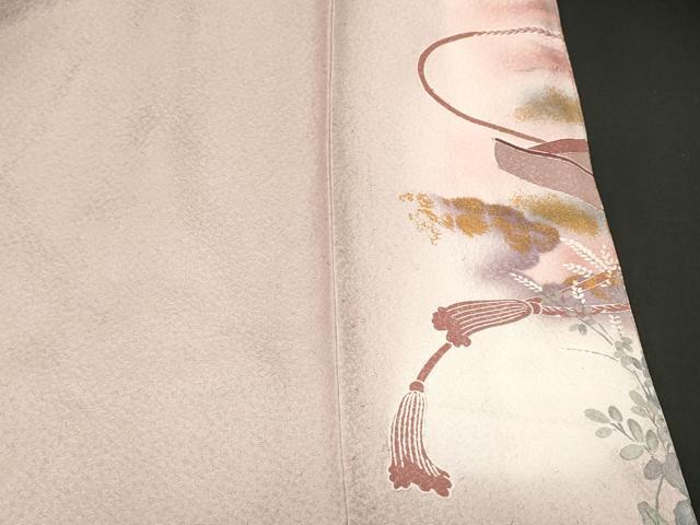平和屋着物■豪華色留袖 蒔絵風家飛鶴文 暈し染め 正絹 逸品 CABL3826ev