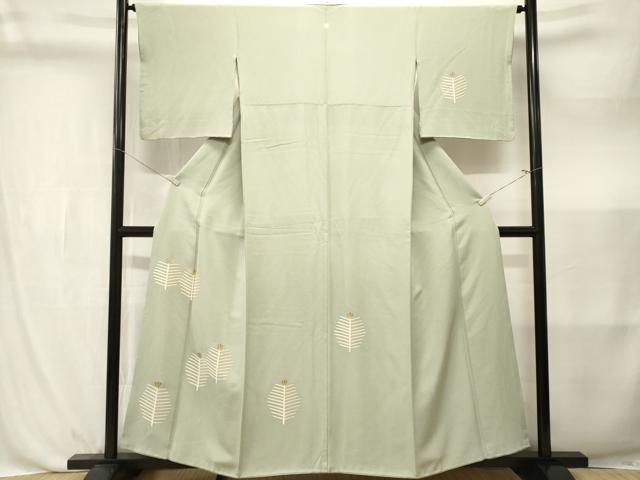 平和屋着物■訪問着 松葉文 金彩 正絹 逸品 CABL3832ev