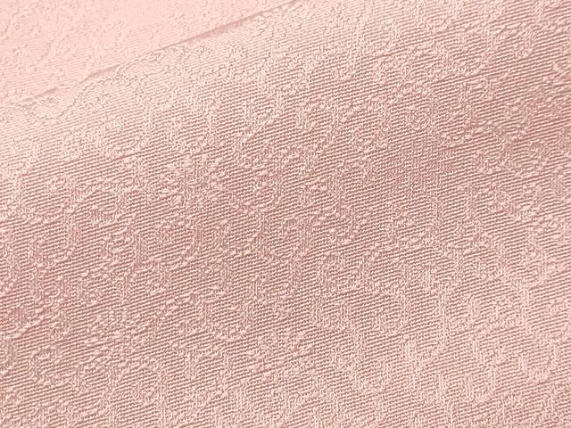 平和屋着物■上質な色無地 花唐草地紋 薄桜色 正絹 逸品 CABL3845ev
