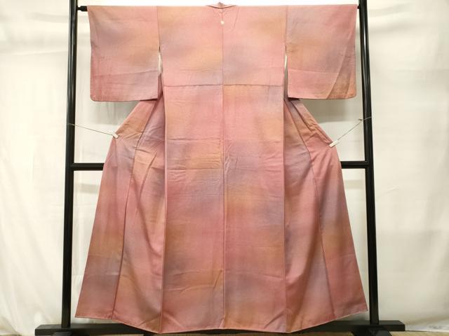 平和屋着物■上質な小紋 霞文 暈し染め 正絹 逸品 CABL3848ev
