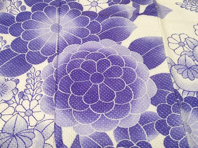 平和屋着物■訪問着 絞り 枝花文 暈し染め 正絹 逸品 CABL3854ev