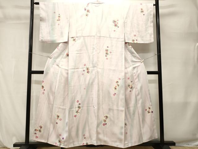 平和屋着物■上質な小紋 枝花文 暈し染め 正絹 逸品 CABL3863ev
