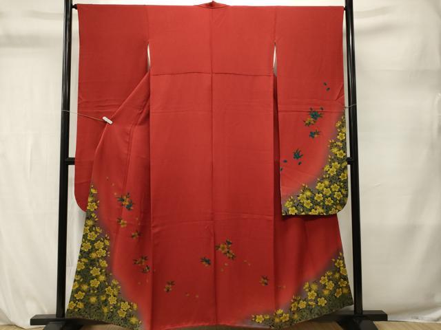 平和屋着物■豪華振袖 草花文 舞花文 暈し染め 金彩 やまと誂製 正絹 逸品 CABL3882ev