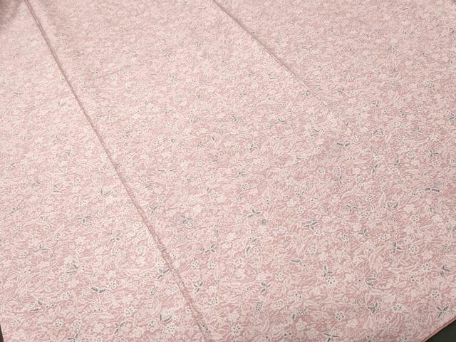 平和屋着物■上質な小紋 流水草花文 正絹 逸品 CABL3894ev