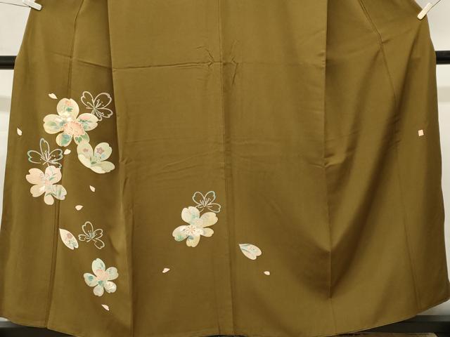 平和屋着物■訪問着 作家物 舞花文 金彩 正絹 逸品 CABL3895ev