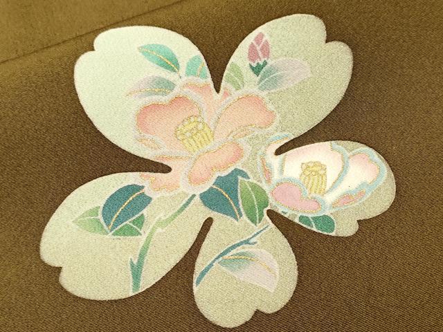 平和屋着物■訪問着 作家物 舞花文 金彩 正絹 逸品 CABL3895ev