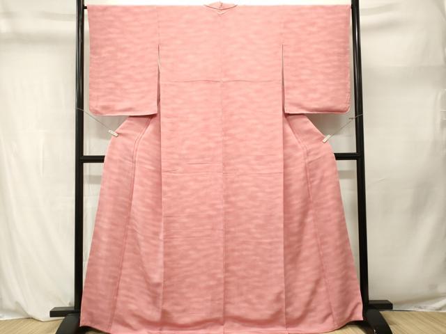 平和屋着物■上質な小紋 作家物 霞文 暈し染め 鬼しぼ縮緬 正絹 逸品 CABL3908ev