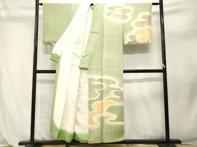 平和屋着物■訪問着 霞菊文 エ霞文 暈し染め 正絹 逸品 CABL3937ev