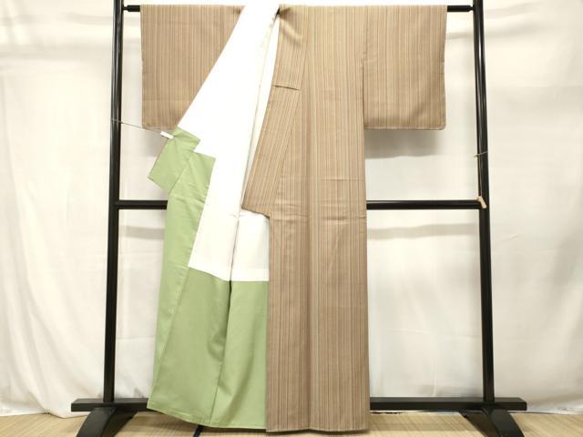 平和屋着物■小紋 縞 洗える着物 CABL3942ev