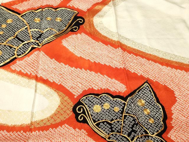 平和屋着物■豪華振袖 駒刺繍 絞り 道長舞蝶文 金彩 正絹 逸品 CABL3978ev