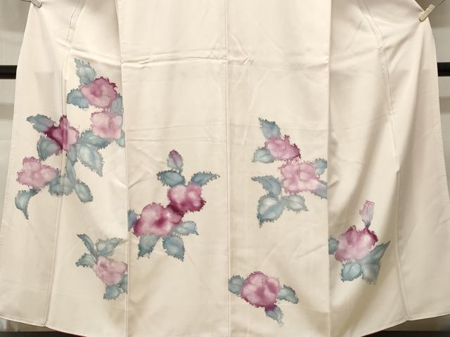 平和屋着物■訪問着 手描き 草花文 暈し染め 正絹 逸品 CABL3986ev