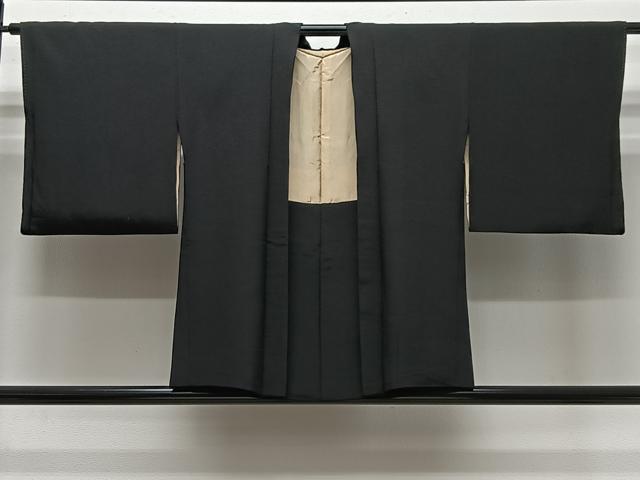 平和屋着物#羽織 寿光織 花鳥文 黒地 金銀糸 正絹 逸品 CABL4017ua