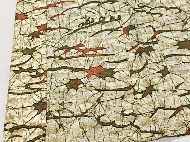 平和屋着物#羽織 蔦の葉文 正絹 逸品 CABL4043ua