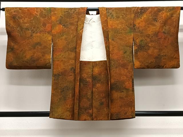 平和屋着物#羽織 草花文 暈し染め 正絹 逸品 CABL4047ua