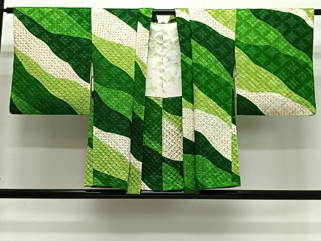 平和屋着物#羽織 絞り 斜線文 正絹 逸品 CABL4055ua