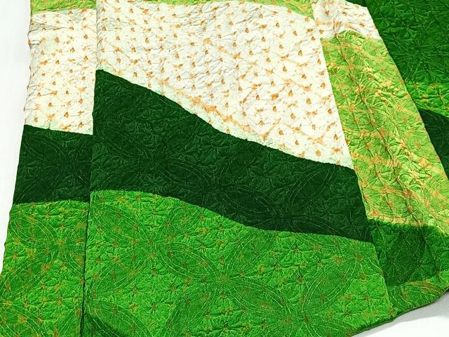 平和屋着物#羽織 絞り 斜線文 正絹 逸品 CABL4055ua