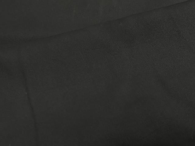 平和屋着物#男性 長羽織 単衣 黒紋付 正絹 逸品 CABL4072ua