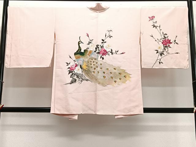 平和屋着物#羽織 手描き 孔雀枝花文 金彩 正絹 逸品 未使用 CABL4077ua