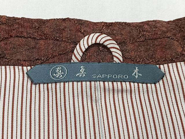 平和屋着物#道行コート 立涌花地紋 正絹 逸品 CABL4104ua