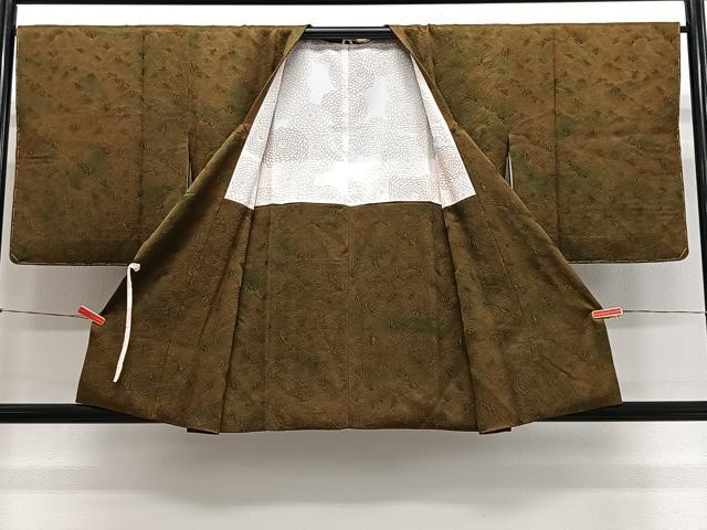 平和屋着物#道行コート 遠山地紋 暈し染め 正絹 逸品 未使用 CABL4106ua