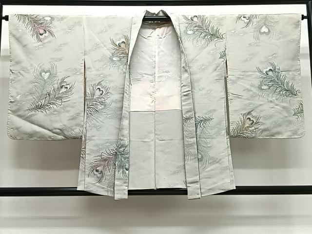 平和屋着物#羽織 寿光織 孔雀羽文 金銀糸 正絹 逸品 CABL4111ua