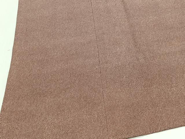 平和屋着物#道行コート 単衣 鮫小紋柄 ロング丈 正絹 逸品 CABL4151ua