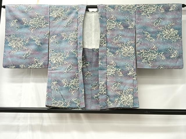 平和屋着物#羽織 草花文 暈し染め ウール CABL4158ua