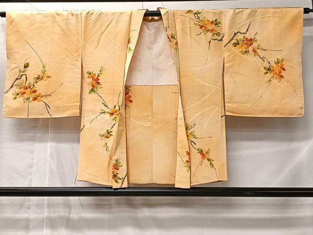 平和屋着物#羽織 手描き 枝花文 暈し染め 正絹 逸品 CABL4170ua