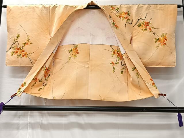 平和屋着物#羽織 手描き 枝花文 暈し染め 正絹 逸品 CABL4170ua
