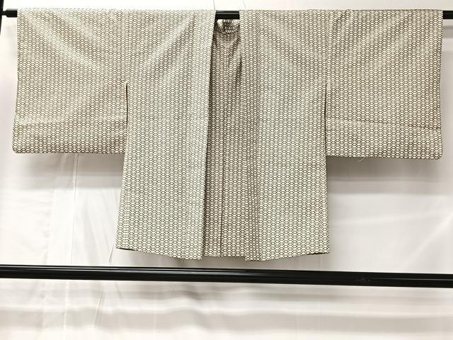 平和屋着物#羽織 本場染大島紬 菱文 正絹 逸品 CABL4181ua