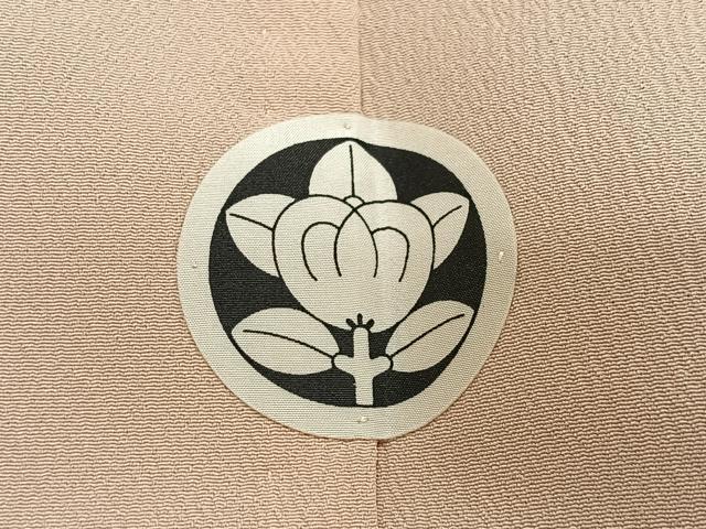 平和屋着物#男性 道中着 色紋付 単衣 蜂蜜色 洗える着物 CABL4227ua