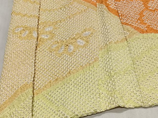 平和屋着物#羽織 総絞り 花唐草文 正絹 逸品 CABL4232ua