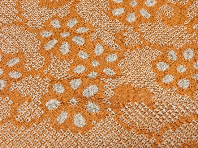 平和屋着物#羽織 総絞り 花唐草文 正絹 逸品 CABL4232ua