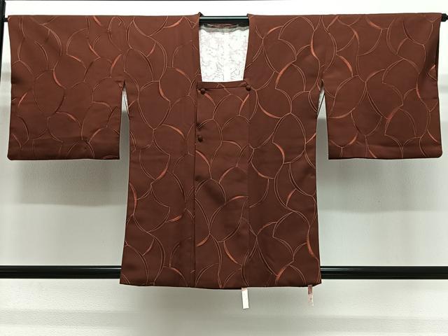 平和屋着物#道行コート 地紋起こし 抽象文 正絹 逸品 CABL4247ua