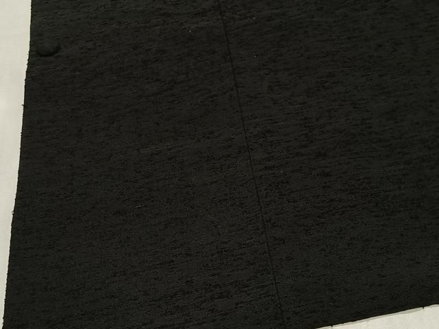 平和屋着物#道行コート 紬地 黒地 正絹 逸品 CABL4264ua