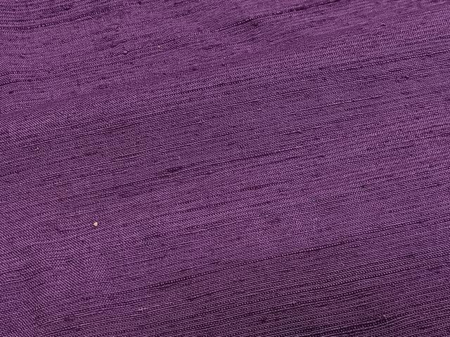 平和屋着物#道行コート 紬地 本紫色 正絹 逸品 CABL4281ua