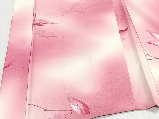 平和屋着物#羽織 地紋起こし 枝葉文 暈し染め 正絹 逸品 CABL4290ua