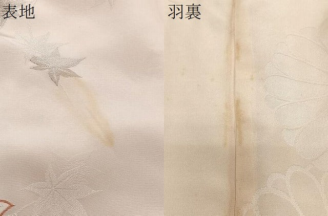 平和屋着物#羽織 寿光織 枝葉文 銀糸 正絹 逸品 CABL4295ua