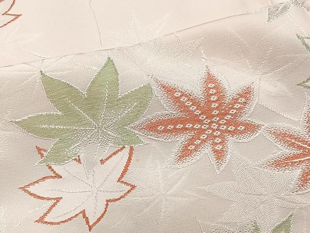 平和屋着物#羽織 寿光織 枝葉文 銀糸 正絹 逸品 CABL4295ua