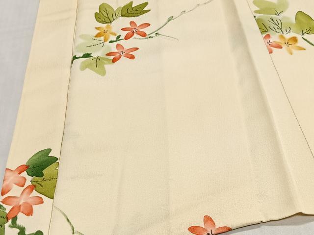 平和屋着物#羽織 手描き 枝花文 正絹 逸品 CABL4297ua