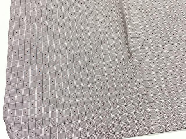 平和屋着物#道行コート 本場大島紬 格子 正絹 逸品 未使用 CABL4317ua