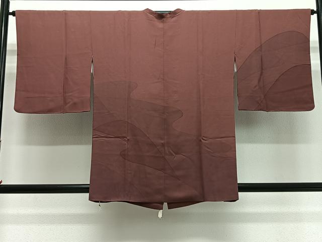 平和屋着物#道行コート 流水文 正絹 逸品 CABL4344ua