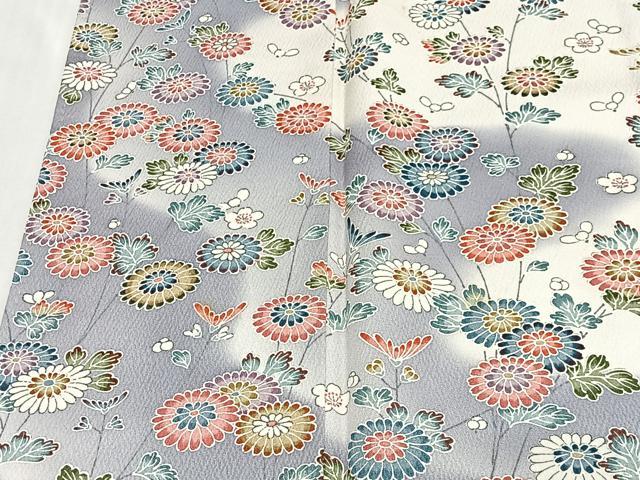 平和屋着物■訪問着 草花文 暈し染め 正絹 逸品 CABL4372ua