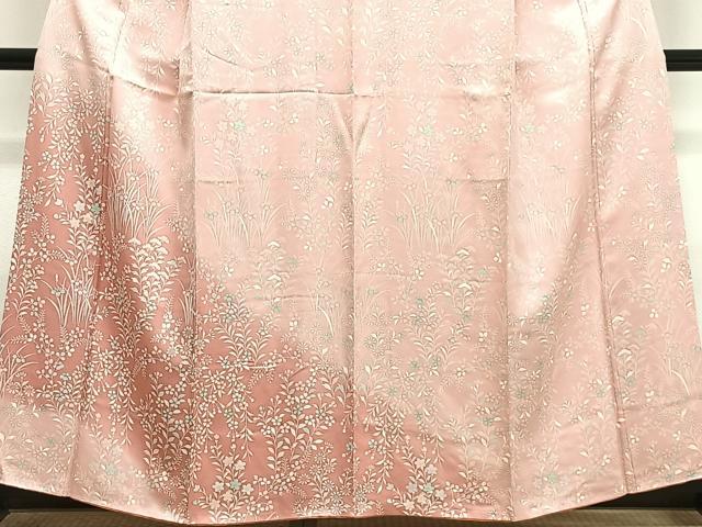 平和屋着物■訪問着 草花文 暈し染め 正絹 逸品 CABL4374ua