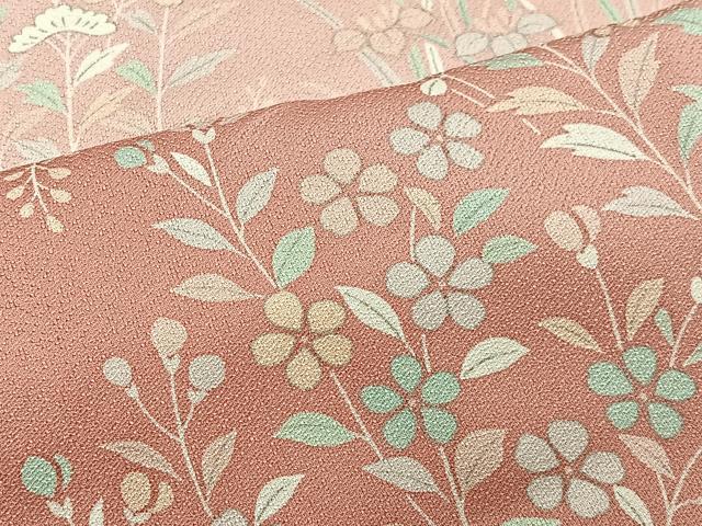 平和屋着物■訪問着 草花文 暈し染め 正絹 逸品 CABL4374ua