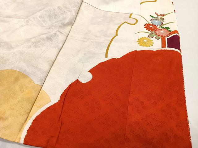 平和屋着物■豪華振袖 駒刺繍 亀甲草花文 金彩 高島屋扱い 正絹 逸品 CABL4382ua