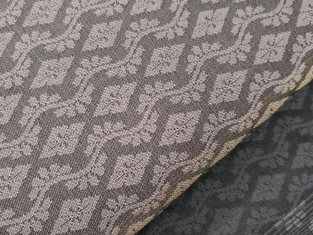 平和屋着物●両面 全通柄袋帯 幾何学文 正絹 逸品 CABL4415dy