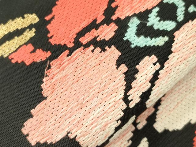 平和屋着物●全通柄 本袋帯 遠州七宝錦 金銀糸 正絹 逸品 CABL4416dy